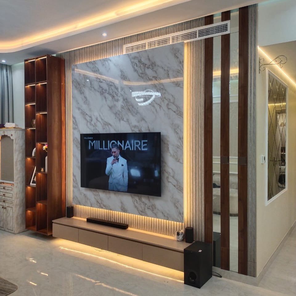 Minimalist UAE interior with invisible smart technology