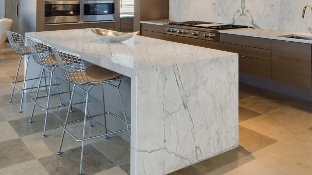 Statuario Marble in kitchen