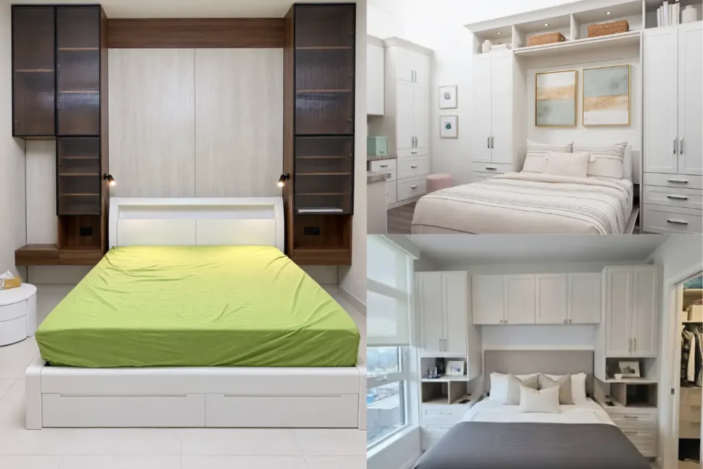 Custom Storage Bed Ideas with Wardrobe Integration