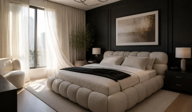 Charcoal Accent Walls Modern Bedroom Color Trends for Dubai
