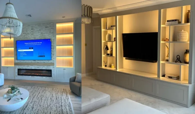 TV Media Wall Ideas with Storage